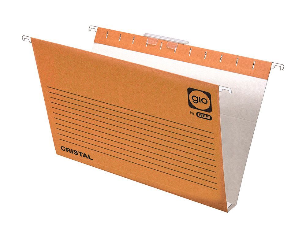 Carpeta Colgante Gio Folio Visor Superior Corto Cristal Kraft Bicolor Eco Lomo 30 Mm