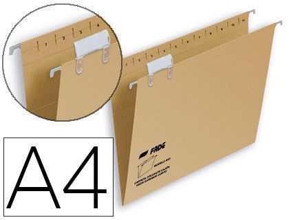 Carpeta colgante hamelin din a4 visor superior kraft eco