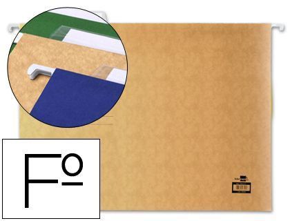 Carpeta Colgante Liderpapel Folio Kraft
