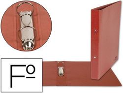 Carpeta de 2 Anillas 25Mm Redondas Liderpapel Folio Carton Cuero