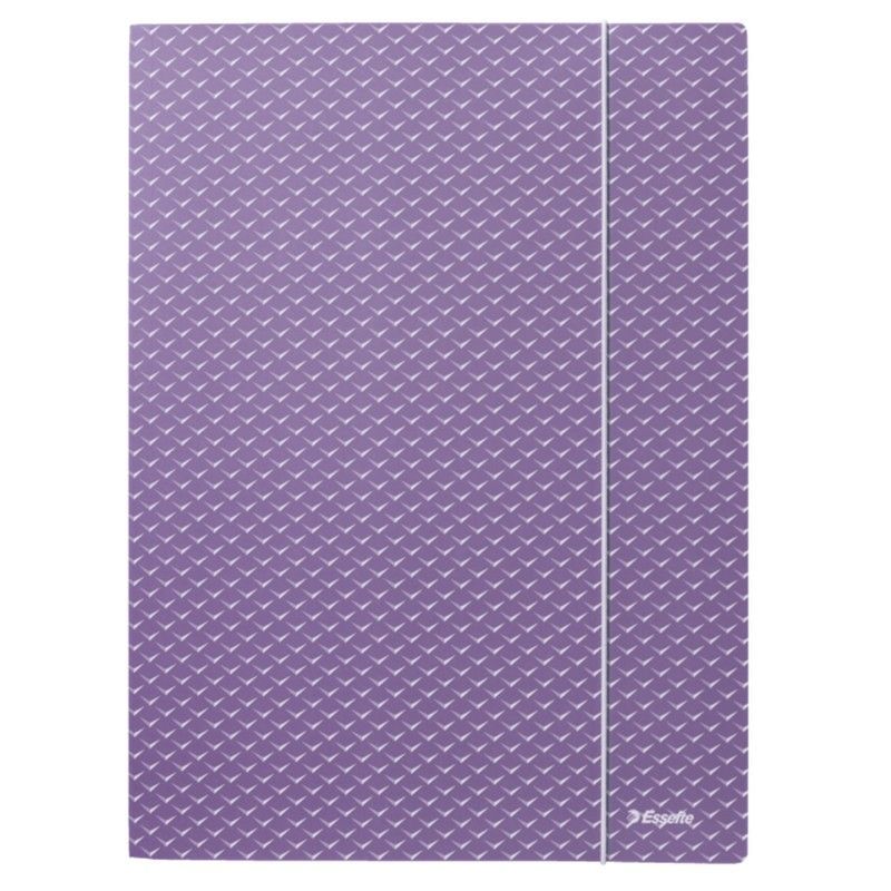 Carpeta de 3 solapas de cartón Colour'Breeze A4, lavanda