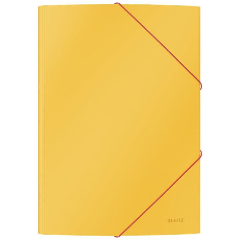 Carpeta de 3 solapas Leitz Cosy. DIN A4. Cartón, amarillo