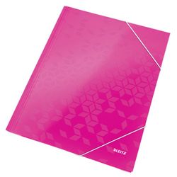 Carpeta de 3 solapas WOW. DIN A4. Cartón, fucsia