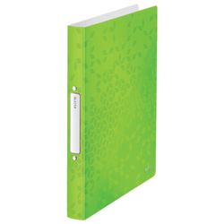 Carpeta de anillas WOW. PP. 2 anillas redondas de 25 mm. DIN A4, verde