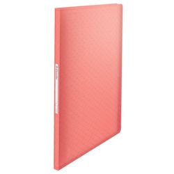 Carpeta de fundas Esselte Colour'Breeze PP. Tapas flexibles. 40 fundas. DIN A4, coral