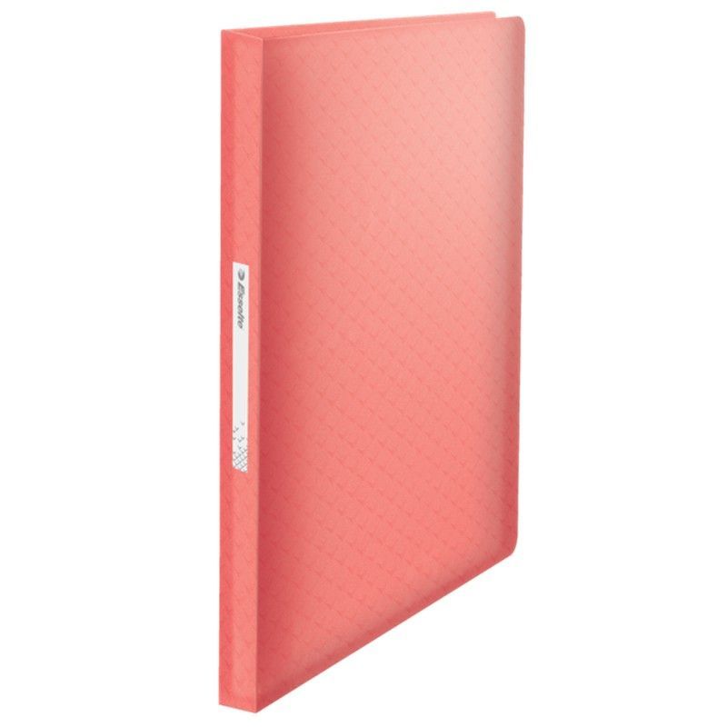 Carpeta de fundas Esselte Colour'Breeze PP. Tapas flexibles. 80 fundas. DIN A4, coral