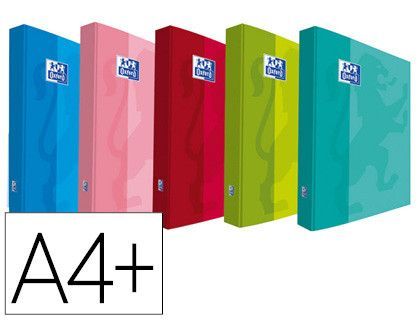 Carpeta de gomas oxford school din a4+ con solapas tapa extradura colores tendencias surtido