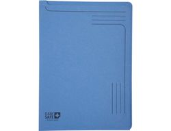 Carpeta dossier uñero exacompta clean safe cartulina 400 gr DIN A4 azul paquete de 5 unidades