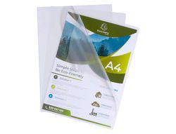 Carpeta dossier uñero exacompta reciclado polipropileno 120 mc din a4 caja de 100 unidades