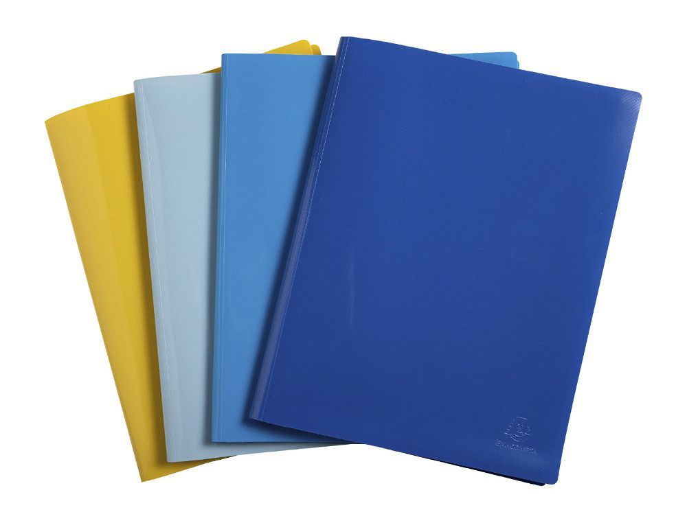 Carpeta exacompta escaparate 100 fundas din a4 reciclada polipropileno colores surtidos