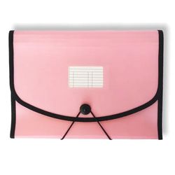 Carpeta fuelle con 13 departamentos rosa pastel Ocean's Wave