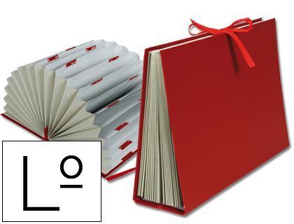 Carpeta Fuelle Liderpapel Letras Carton Forrado Burdeos