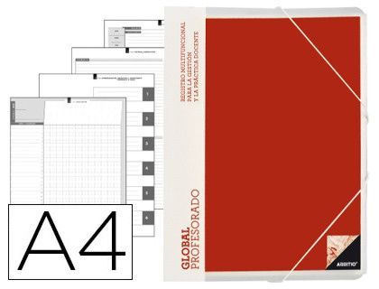 Carpeta Global Additio A4 con Evalucion Continua Programacion Tutoria y Reuniones