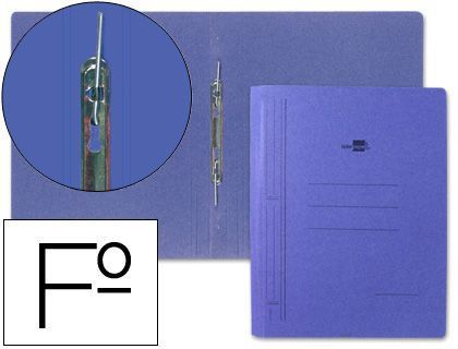 Carpeta Gusanillo Liderpapel Folio Carton Azul