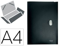 Carpeta leitz recycle gomas tres solapas din A4 polipropileno negro
