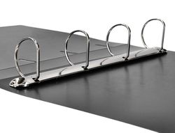 Carpeta liderpapel 4 anillas 40 mm mixtas polipropileno din a4 negro opaco