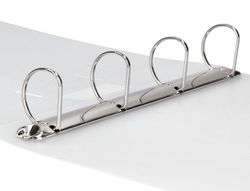 Carpeta liderpapel 4 anillas mixtas 40 mm polipropileno din a4 transparente