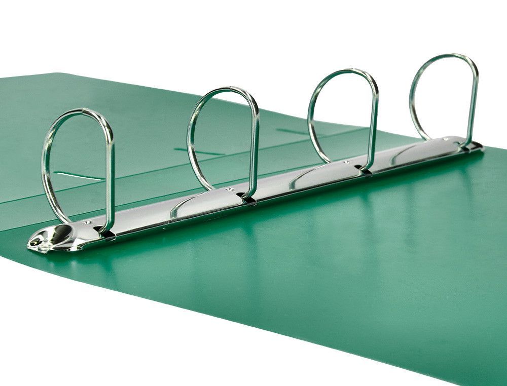 Carpeta liderpapel 4 anillas mixtas 40 mm polipropileno din a4 verde translucido