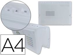 Carpeta Liderpapel Clasificador Fuelle 32114 Polipropileno Din A4 Incolora 13 Departamentos