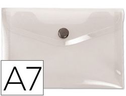 Carpeta Liderpapel Dossier Broche 44224 Polipropileno Din A7 Incolora Serie Frosty