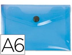 Carpeta Liderpapel Dossier Broche 44232 Polipropileno Din A6 Azul Serie Frosty