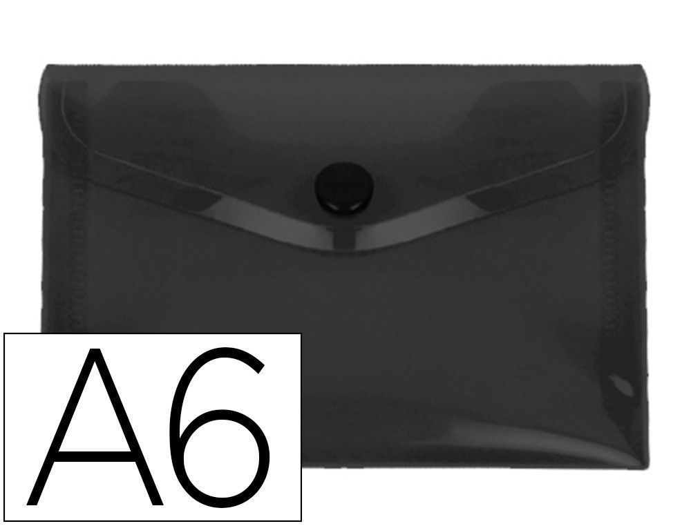 Carpeta liderpapel dossier broche polipropileno din a6 negro opaco