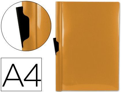 Carpeta Liderpapel Dossier Pinza Lateral 45301 Polipropileno Din A4 Naranja 30 Hojas Pinza Deslizante