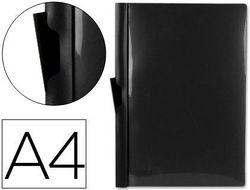 Carpeta Liderpapel Dossier Pinza Lateral 45325 Polipropileno Din A4 Negro 60 Hojas Pinza Deslizante