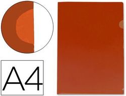 Carpeta Liderpapel Dossier Uñero 44000 Polipropileno Din A4 Roja 20 Hojas