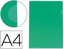 Carpeta Liderpapel Dossier Uñero 44003 Polipropileno Din A4 Verde 20 Hojas