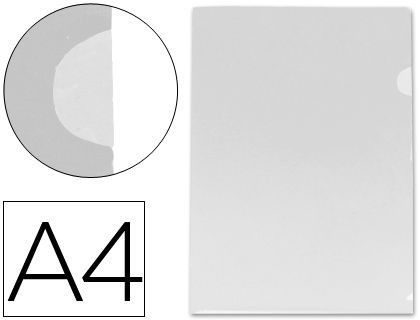 Carpeta Liderpapel Dossier Uñero 44004 Polipropileno Din A4 Incolora 20 Hojas