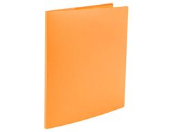 Carpeta liderpapel escaparate 60 fundas polipropileno DIN A4 naranja fluor opaco