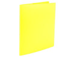 Carpeta liderpapel escaparate 80 fundas polipropileno DIN A4 amarillo fluor opaco