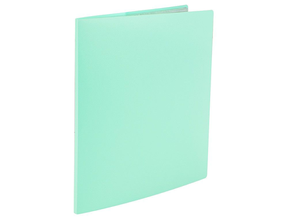 Carpeta liderpapel escaparate 80 fundas polipropileno DIN A4 verde manzana opaco