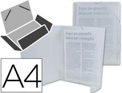 Carpeta Liderpapel Gomas Solapas 34964 Polipropileno Din A4 Incolora