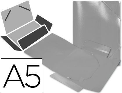 Carpeta Liderpapel Gomas Solapas 34974 Polipropileno Din A5 Incolora