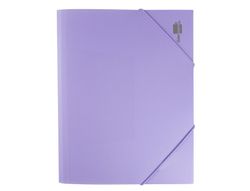 Carpeta liderpapel gomas solapas polipropileno DIN A4 lavanda opaco