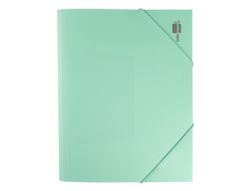 Carpeta liderpapel gomas solapas polipropileno DIN A4 verde manzana opaco