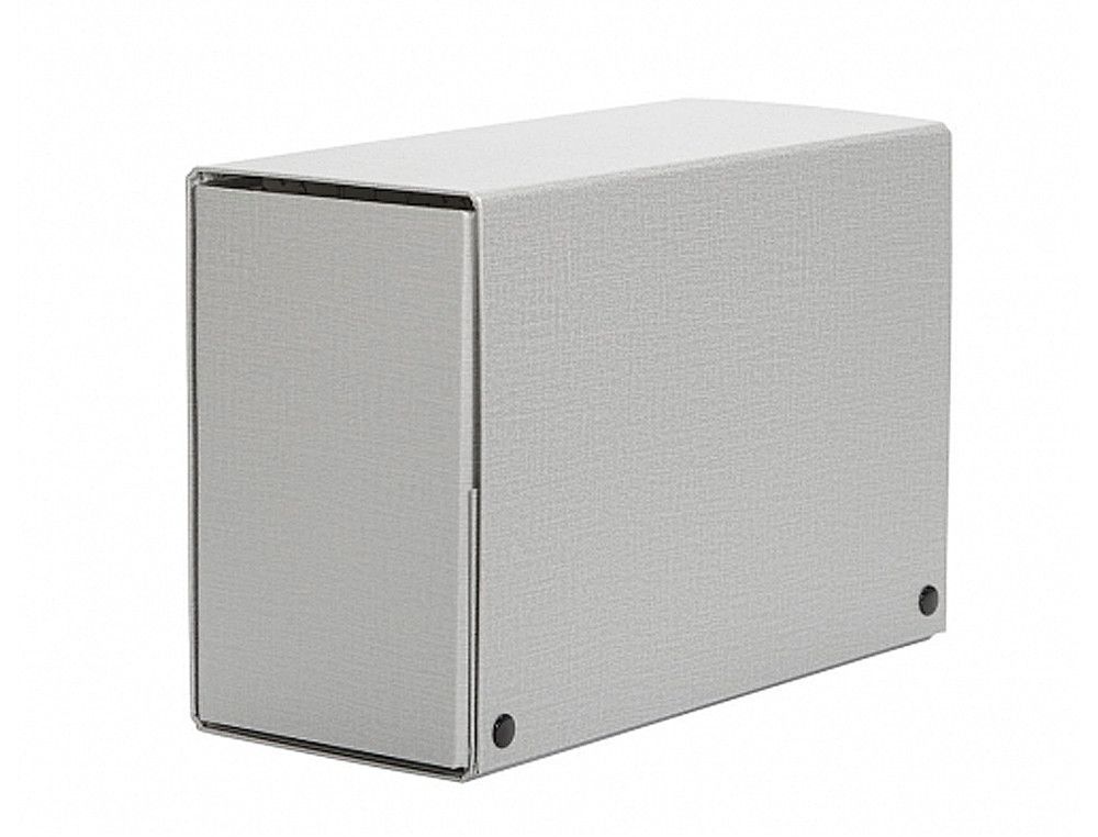 Carpeta Pardo de proyectos con broche de 150mm. color gris