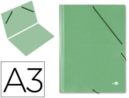 Carpeta Planos Liderpapel A3 Carton Gofrado N 12 Verde