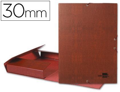 Carpeta Proyectos Liderpapel Folio Lomo 30Mm Carton Forrado Cuero