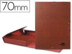 Carpeta Proyectos Liderpapel Folio Lomo 70Mm Carton Forrado Cuero