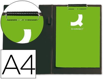 Carpeta Q-Connect Miniclips Plastico Din A4 Negra