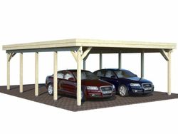 Carport garaje de madera Palmako karl 40.6 m2 600 x 762 cm + postes de 12 x 12 en madera laminada cp6076 101037