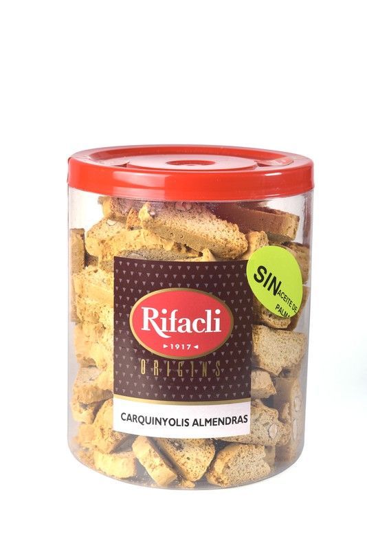 Carquinyolis artesanos rifacli bote 700 grs