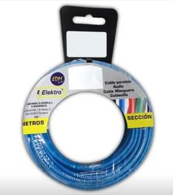 Carrete cablecillo flexible 2,5mm azul 15mts libre-halogenos