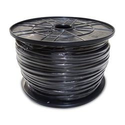 Carrete manguera acrilica 3x4mm negra 0,61kv bobina 100m