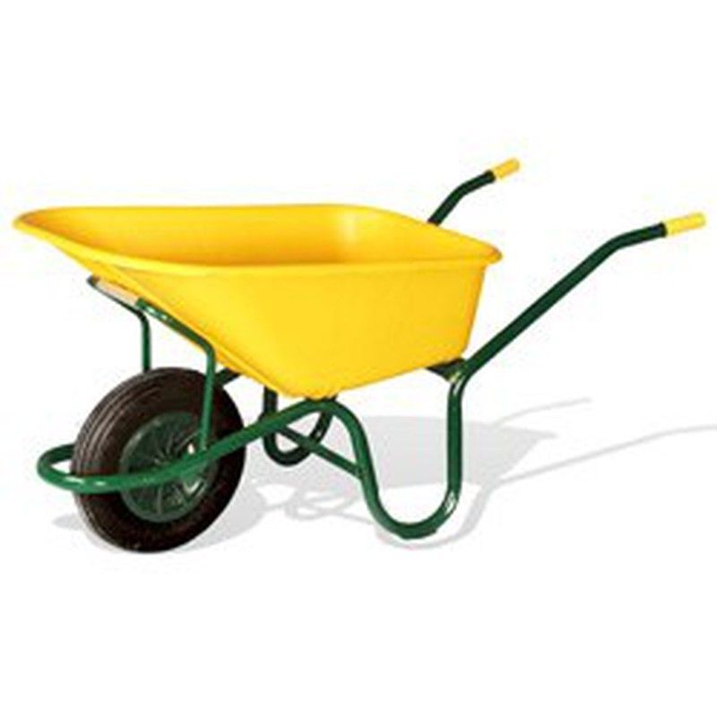 Carretilla de nylon amarilla Theca