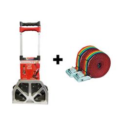 Carretilla Superplegable Aluminio 50 KG + Trinquetes (2u)