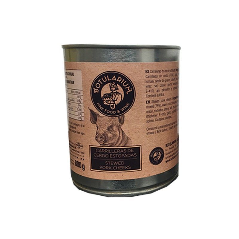 Carrilleras de Cerdo estofadas 800 grs Botularium